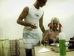 Does she play with dick until cumshot?