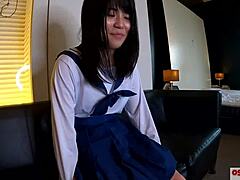 teen cosplay babe fingers herself in cute 18-year-old outfit