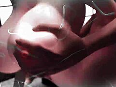 Beautiful natural breasts of Umemaro in a 3D porn video