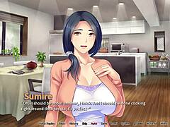Notorious Neighbor Cums for Two Milfs in Anime Game