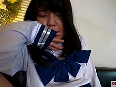 teen cosplay babe fingers herself in cute 18-year-old outfit