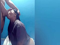 My Guy Thrusts into Me in the Kitchen, Giving a Nice Fuck and Creampie