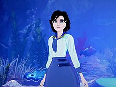 Bioshock Elizabeth in Japanese hentai riding cowgirl style! What a scene!