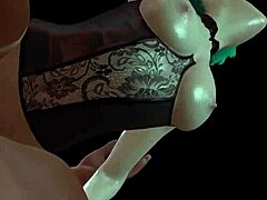 Hot Green-Haired Girl Gets Fucked From Behind In 3D