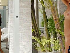 Two Gorgeous Brunette Babes Flirt and Tease on Camera for Fun