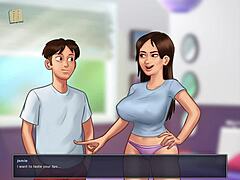 Anime and cartoon-based porn game Summertime Saga 206