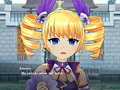 magicami - koihime muso collab features 3some cowgirl riding in anime hentai group