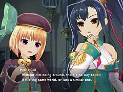 magicami - koihime muso collab features 3some cowgirl riding in anime hentai group