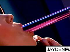 Beautiful women Taylor Vixen and Jayden Jaymes in hot girl-on-girl scene