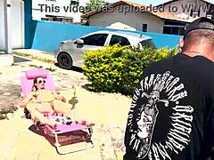 Wife Secretly Gives Pussy To Black Neighbor Outdoors