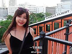 Asian milf receives oral and creampie on american honeymoon.