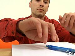 Explicit anal loving act in gay scene