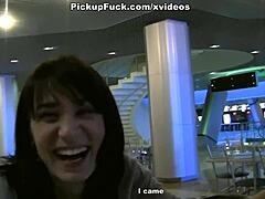 uh titted student fuck in a mall... reality public pickup german amateurs outdoor