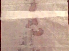 Cumshot in slow motion with milk and cream?