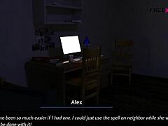 Landlady Masturbates with New Toy in 3D Game