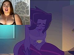 Hentai cartoon babe takes double penetration with toys and squirts hard.