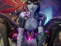 HMV satisfaction with Overwatch Tifa and friends in blowjob and doggystyle