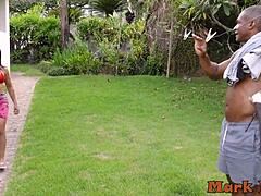 slut takes anal and blowjob from monster cock