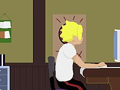 Step-family in anime hentai riding big cock