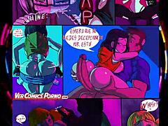 Cartoon Party with Comic Anime Hentai Characters