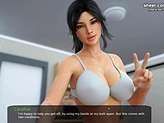 Horny stepsis rides cock in MILFy City part 9