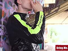 Bringmeaboy twinks casper ivarsson and jack flynn enjoy bareback outdoor blowjob