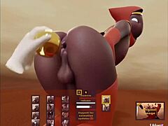 cartoon hentai guy gets anal pounding from hot moreno