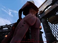 Futa on female action in public: Aya's big balls are hard to resist
