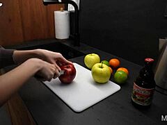 He Skipped Dinner to Savor Her Beautiful Body and Tight Asshole