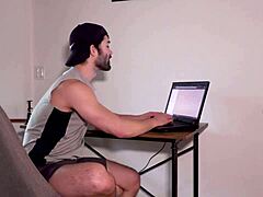 Hairy otter dominates str8 jock with hot facial action! 🔥