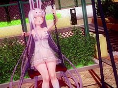 In this hentai compilation, the milf rides cowgirl, squirting while masturbating her big tits