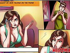 Two hot milfs swap nerd stallion for crazy bed action