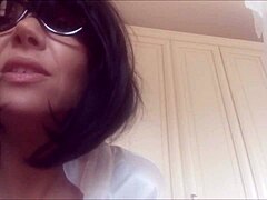 Step son caught sniffing and masturbating with mom's panties