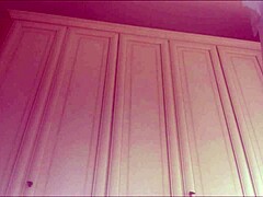 Step son caught sniffing and masturbating with mom's panties