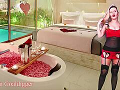 Valentine’s day chastity: A femdom JOI experience with jerk off instructions