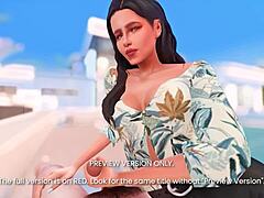 Bold 3D hentai courtside sex