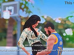 Bold 3D hentai courtside sex