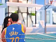 Bold 3D hentai courtside sex