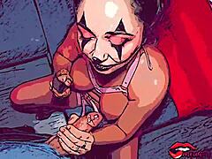 intense halloween fuck with hot clown miriam prado 😈