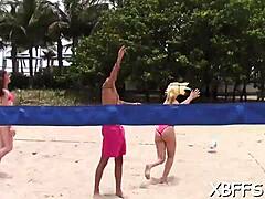 Teen Babe Gives a Lad Her Pussy in Naked Group Fucking