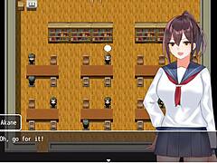 Watch the class president study big tits in the library!