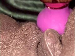 i'm milaj testing this new wand vibrator on my big tits
