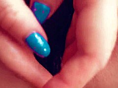 Wet Pussy Squirt in Ripped Panties