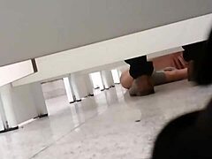 Gay fuck in shopping bathroom