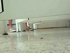 Gay fuck in shopping bathroom