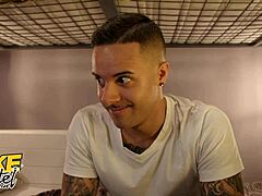 Cheating boyfriend sneaks quickie with teen backpacker while girlfriend’s next door