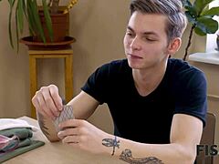 sensual blonde teen banged by cheating friend for fisting