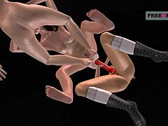 Three cute lesbians have fun with sun-like fingering