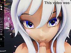 Pov Blow Job From Hentai Vtuber Elfie Love In 3D Vrchat Mmd