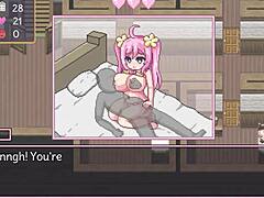 Sleduju, jak Noelle dává všechno v té hentai scéně